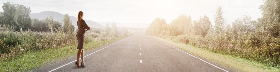 Coaching Header Image Woman in Road